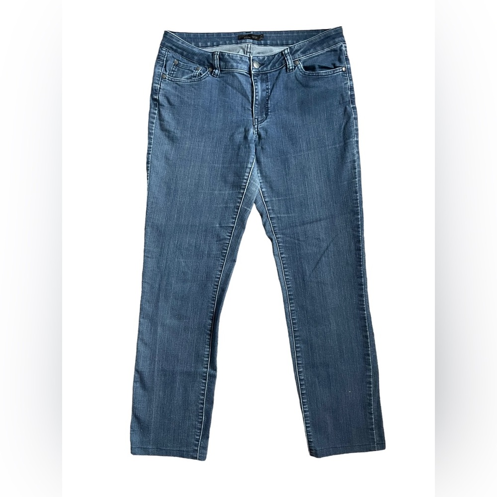 Prana Stretchy Mid Rise Blue Jeans Women’s Plus Size 12 / 35”
